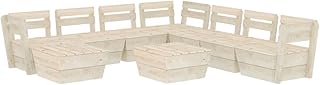 vidaXL Salon de Jardin Palette 6 pcs Meubles de Terrasse Mobilier de Patio Meubles d
