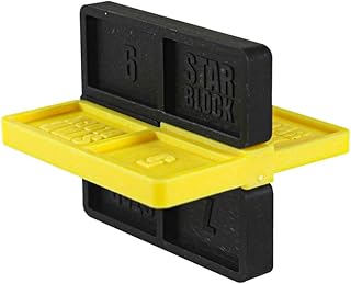 Starblock - Espaceurs de lames pour terrasse bois de 4/5/6 et 7mm, Lot de 8 pcs